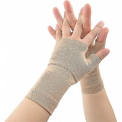 1paire de gants de compression contre l’arthrite Pouce Attelle de poignet Support (beige. L)