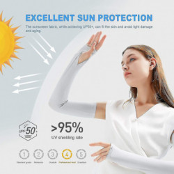 Sunrain 6 Coppie Uv Sun Protection Cooling Arm Sleeves - Upf 50 Arm