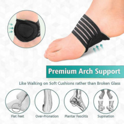 Arch Bandage Elastic Foot Wraps Insoles Foot Protection Arch Support