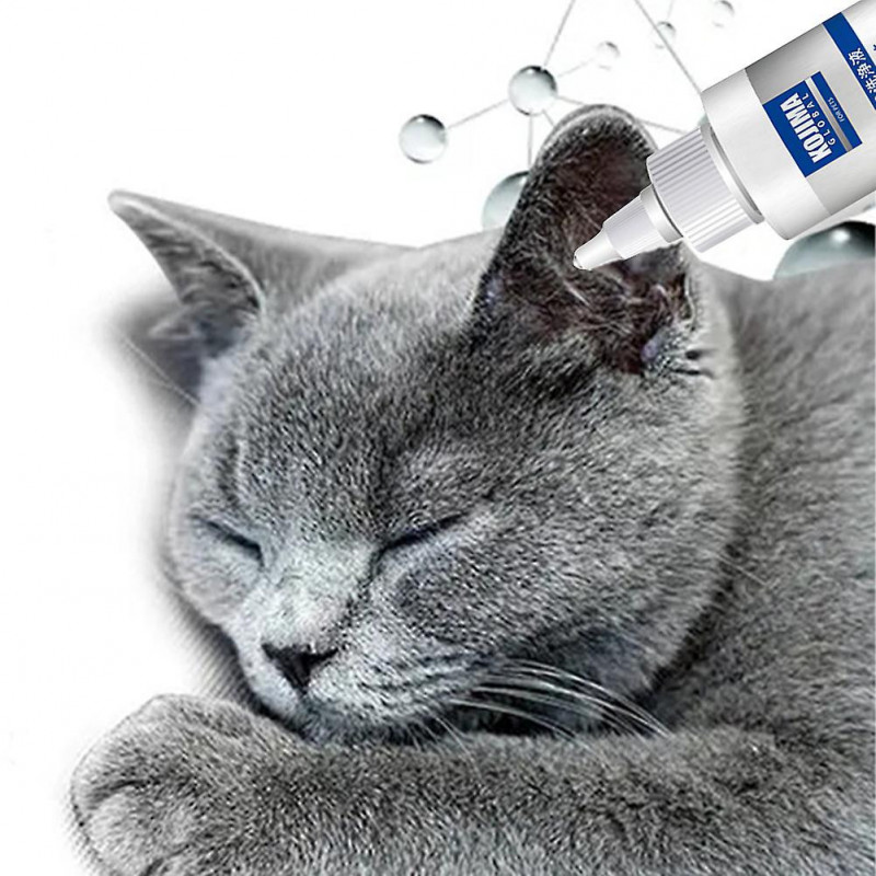 50ml For Dogs Cats Pet Ear Cleaner Portable Wax Removal Treatment Reduces Odors