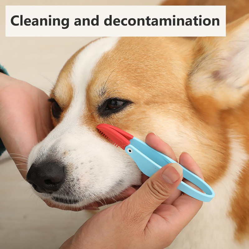 2Pcs Cat Dog Eye Cleaning Combs Tear Stain Removers Soft Flexible Reusable Cat Dog Eye Brushes Pet S