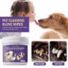 50Pcs/Set Pet Dental Wipes Non-Irritating Comfortable Pet Dog Cat Dental Finger Wipe Pet Supplies