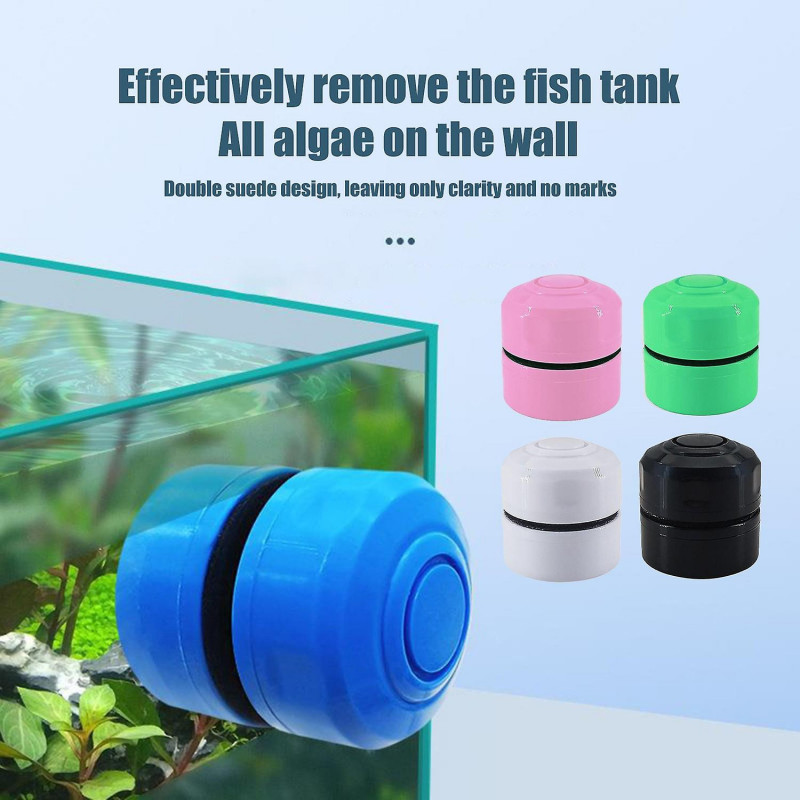 Fish Tank Brush Easy to Use Efficient Cleaning Fish Tank Mini Magnetic Clean Brush Household