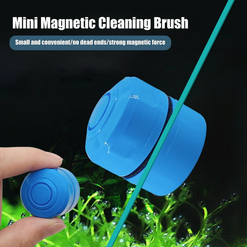 Fish Tank Brush Easy to Use Efficient Cleaning Fish Tank Mini Magnetic Clean Brush Household