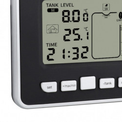 Ultrasonic Water Tank Liquid Depth Level Meter Sensor Lcd Digital Display