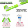 Dog Toothbrush, Dog Toothbrush For Pet Dental Care, Triple Head Toothbrush, Easy From Sugoumei