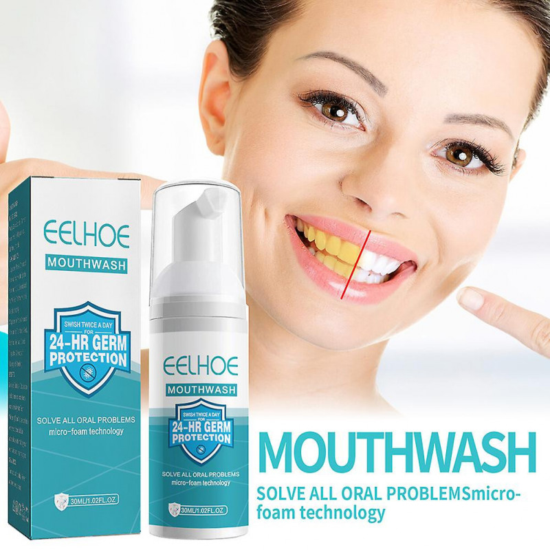 Press Type Teeth Cleaning Mousse Freshing Breath Teeth Brightening Toothpaste