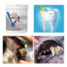 2box Pet Dental Finger Brush Pet Nettoyage des dents Lingettes Gants de coton 50pcs / boîte