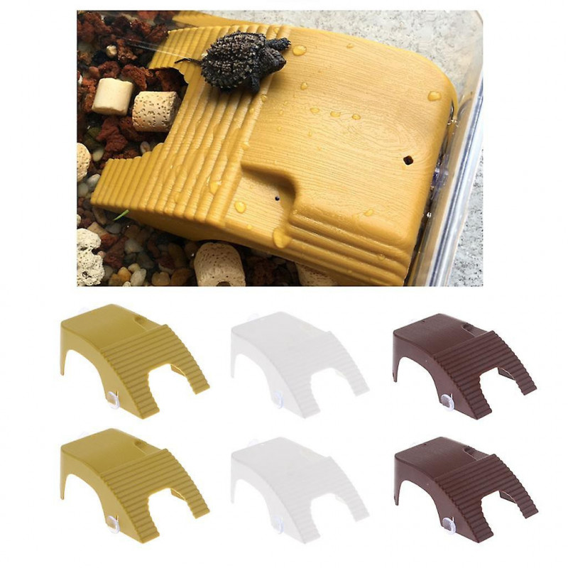 2pcs Suction Cup Turtle Basking Platform Adjustable Aquatic Tank Dock 1