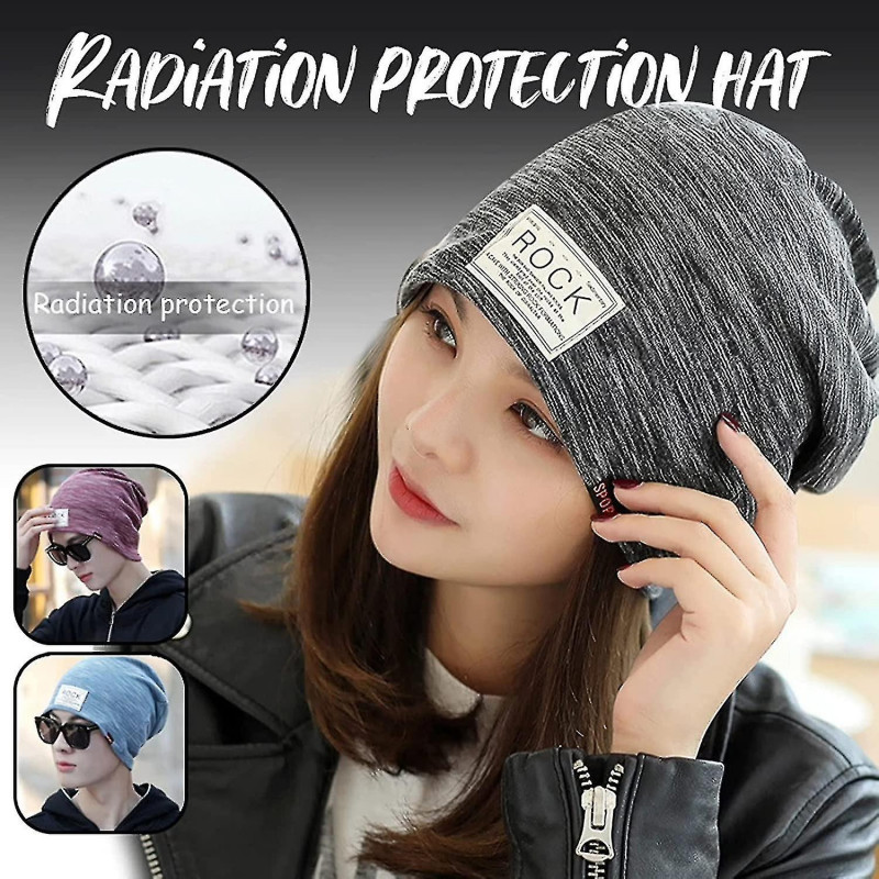Casquette Anti-rayonnement Unisexe, Bonnet De Protection Contre Les Ondes Lectromagntiques Rfid Avec Protection [...]