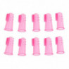 10 Pcs Dog Finger Toothbrush Dental Hygiene Finger Brushes For Dog Cat Pink