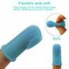 8pcs Plaque Soft Silicone Dental Care Flexible Cat Dog Finger Toothbrush Tartar