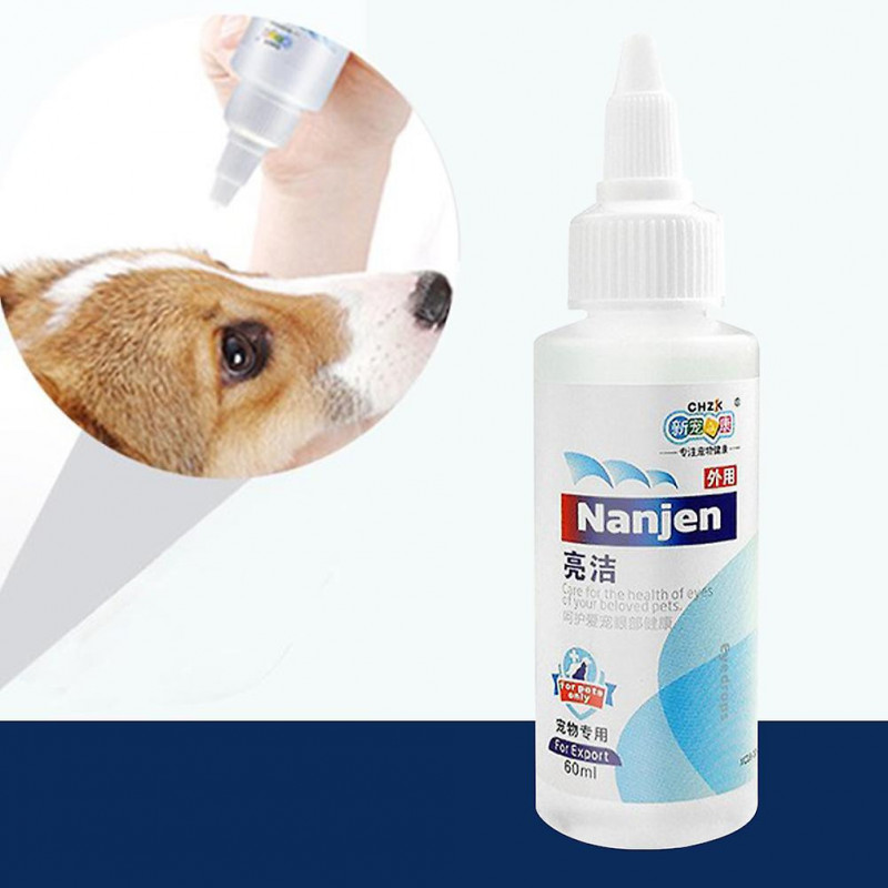 60ml Pet Eye Drops Multifonctionnel Soins de santé Nettoyage Cat Chien Hydrater