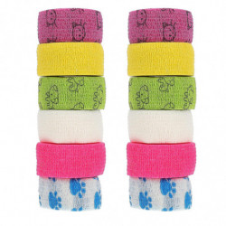 12pcs Pet Medical Bandages Cartoon Pet Cat Dog Bandages Bandages Sports Bandages