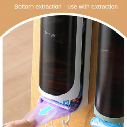 Wall Mounted Garbage Bag Storage Box With Hooks Trash Bag Holder Dispenser Hanging Organizer Kitchen Bathroom [...]