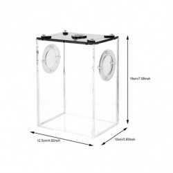 Boîte à reptiles Boîte à lézard acrylique Boîte transparente d’élevage de reptiles Accueil Reptile Pet Tank