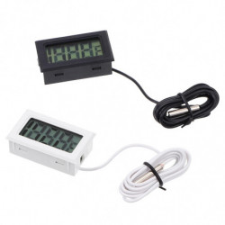 2 Pcs Indoor Temperature Gauge Embedded Cooler Temperature Gauge Lcd Digital