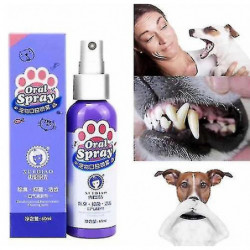 Pet Spray Dog Soins bucco-dentaires Mauvaise haleine Dents Nettoyage Haleine Assainisseur de plaque Détrait