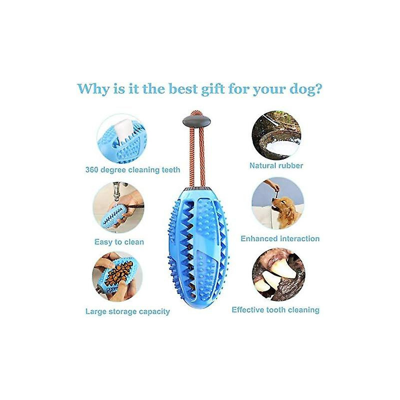 Bâton de brosse à dents pour chien, Soins dentaires, Nettoyage efficace des dents de chien Jouets à mâcher (bleu)