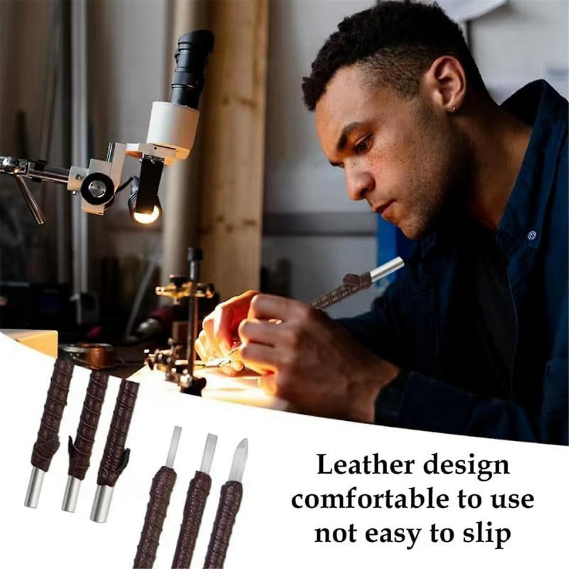 12 Pcs Outil De Sculpture En Pierre, Kit De Sculpture En Stéatite En Acier De Tungstène, Gravers Pour Le Métal [...]