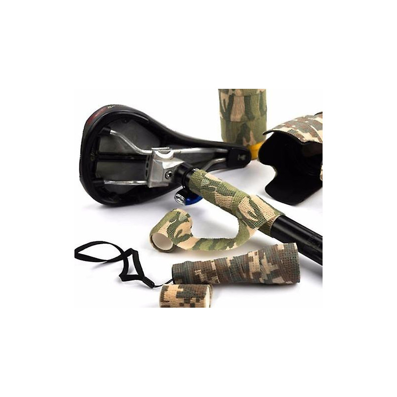 Auto-adhésif Camouflage Wrap Camouflage Wrap Gun Hunting Camo Stealth Tape 4.5m - Anti-camouflage