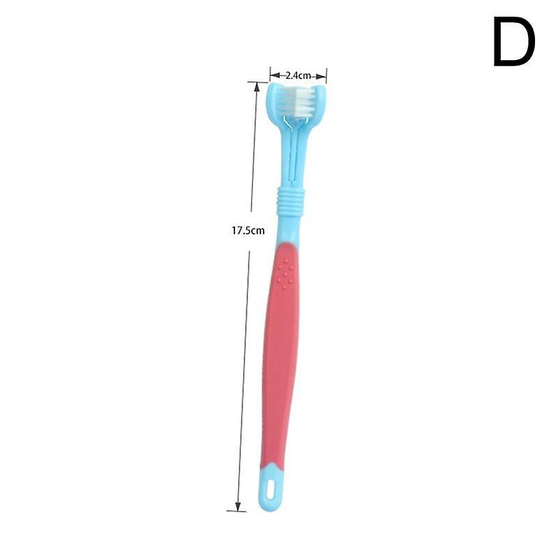 New 3D Three Sided Pet Toothbrush Teeth Cleaning Bad Breath Teeth Care Nontoxic Tooth Brush Tool Dog Cat Cleaning [...]