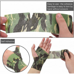 40 rouleaux bandage auto-adhésif enveloppant 1 pouce auto-adhésif coloré enveloppant bande athlétique sport [...]