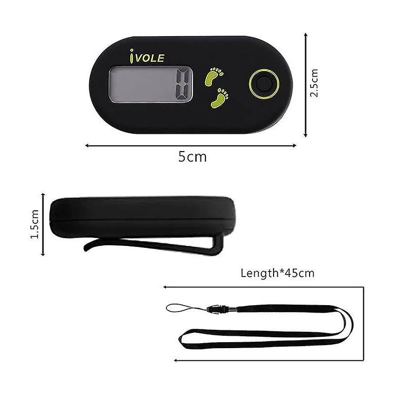 Mini Pedometer Pedometer With Clip And Neck Strap For Running Walking