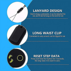 Mini Pedometer Pedometer With Clip And Neck Strap For Running Walking