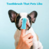 2PCS Toothbrush with Storage Case, Dog Teeth Cleaning Finger Brush (Pink+Blue) (4-D-W)