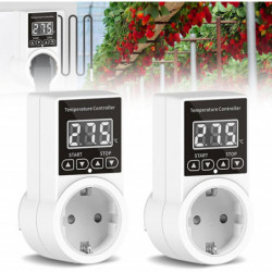 Thermostatic Sockets, Digital Temperature Controller, 230v Heating Thermostat With Probe, Lcd Display, Digital [...]