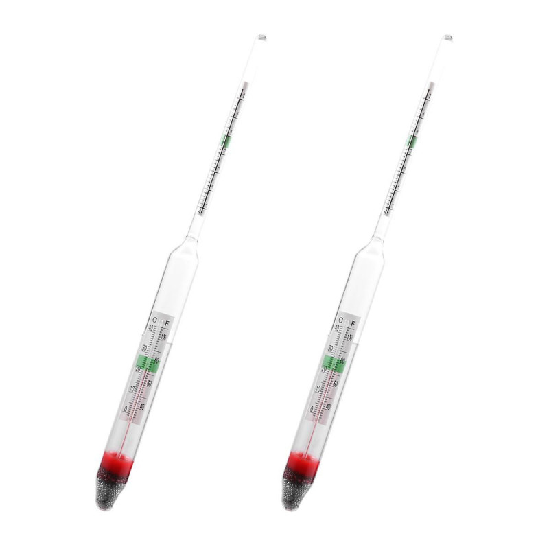 2pcs Fish Tank Accurate Hydrometer Salt Water Salinity Meter Salinimeter Glass Floating Areometer