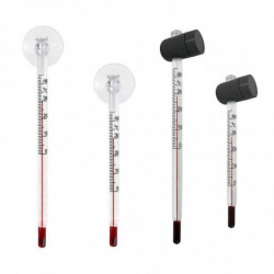 Compteur de verre Aquarium Fish Tank Température de l’eau Thermomètre Ventouse/aimant