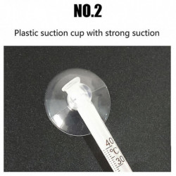 Compteur de verre Aquarium Fish Tank Température de l’eau Thermomètre Ventouse/aimant