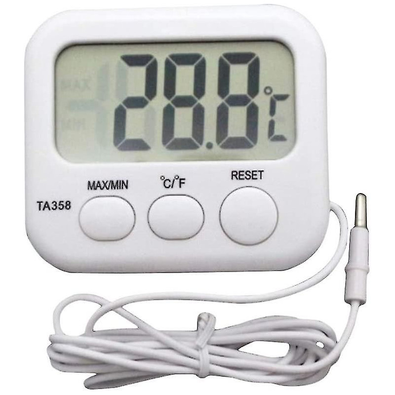 Aquarium Thermometer Fish Tank Thermometer Probe Waterproof R-without Battery (white) (1pcs) Aquarium Thermometer Fish Tank Thermometer Probe Waterproof R-without Battery (white) (1pcs)