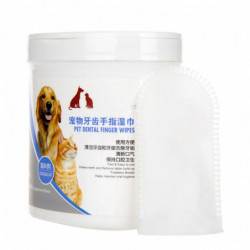 Dog Teeth Cleaning Finger Wipes Remove Tartar And Calculus Pet Dental Care Finger Wipes For Cats And Dogs
