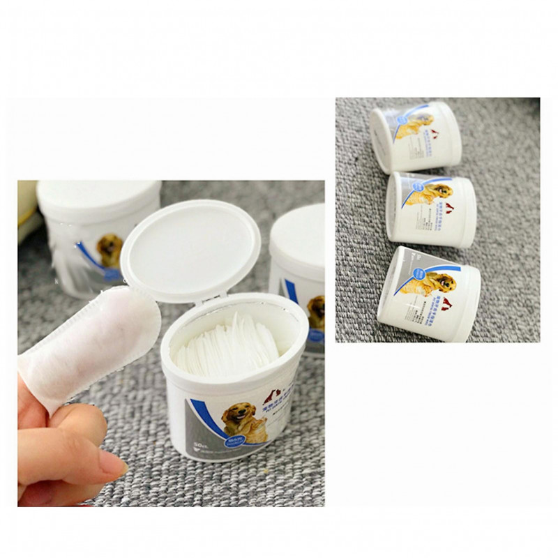 Dog Teeth Cleaning Finger Wipes Remove Tartar And Calculus Pet Dental Care Finger Wipes For Cats And Dogs