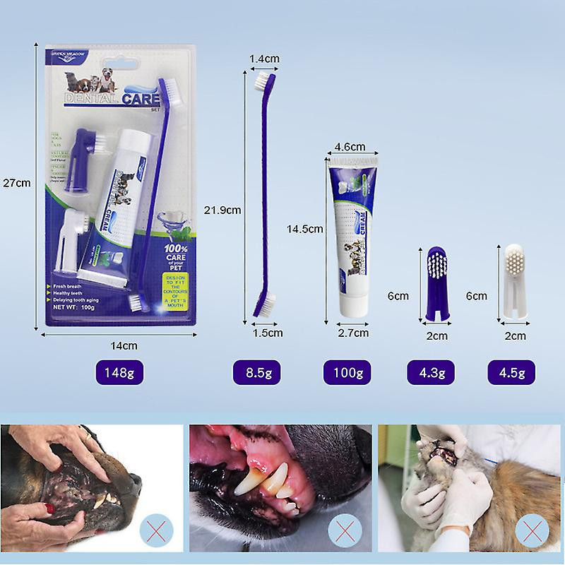 Pet Toothbrush Toothpaste Set