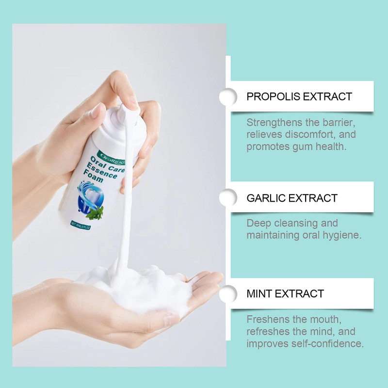 Oral Care Essence Foam, Teeth Toothpaste Cleansing Foam, Overall Dental Health Support