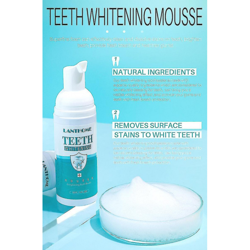 Teeth Whitening Mousse Teeth Scaling Mousse Cleaning Teeth Care Fresh Oral Cleansing Care Foam,hww