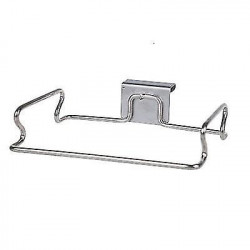 Kitchen Trash Rack Cabinet Door Garbage Bags Holder Stainless Steel Closet Garbage Storage Holder