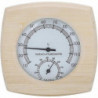 Sauna Thermometer And Hydrometer, Sauna Wooden Thermometer 2 In 1 Sauna Temperature Humidity Meter