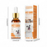 50 ml de gouttes ophtalmiques pour chats et chiens de compagnie lisse nettoie les yeux avec un coton-tige