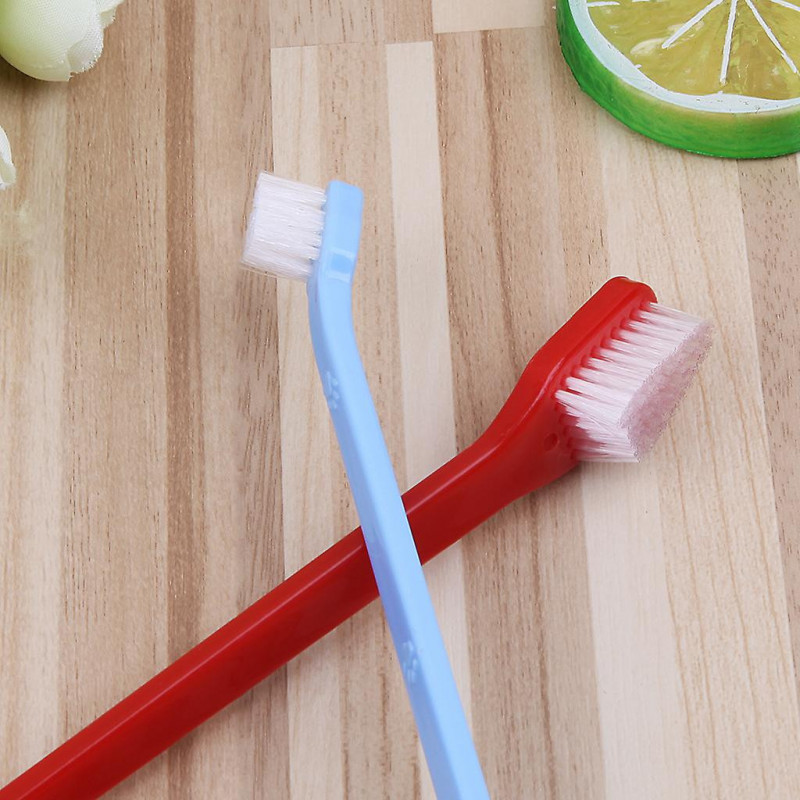 Double-headed Dog Toothbrush Multi-purpose Toothbrush Pet Dental Care Supplies