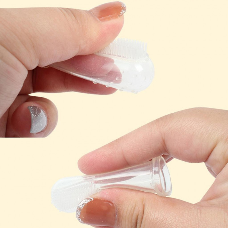 Convenient Pet Toothbrush Kit Cat Dogs Oral Dental-health Double-sided