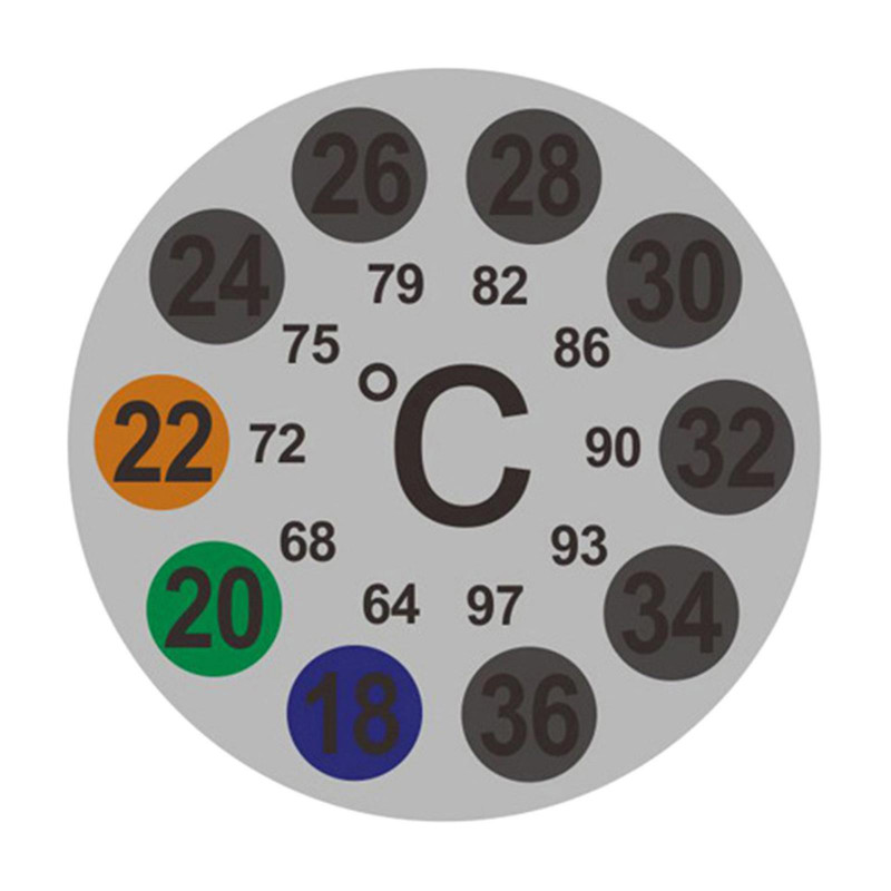 Autocollants de température numériques adhésif pour la fermentation de bière de brasserie Kombucha 10x