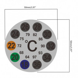 Autocollants de température numériques adhésif pour la fermentation de bière de brasserie Kombucha 10x