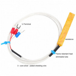 PT100 Waterproof Temperature Sensor Thermistor Temperature Measuring Probe Patch Type1m