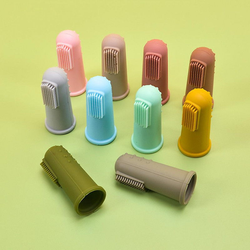 Finger Toothbrush Soft Silicone Infant Tooth Brush Newborn Oral Care Supplies