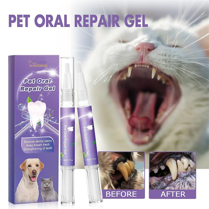 Gel de réparation buccale pour animaux de compagnie Réparation de dents Dentifrice naturel pour chien Gel [...]
